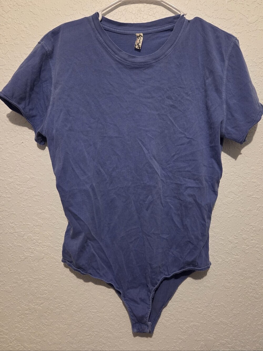 Intimately Free People - Crew Neckline Tee-Style Bodysuit (Small) Purple/blue - Picture 3 of 7